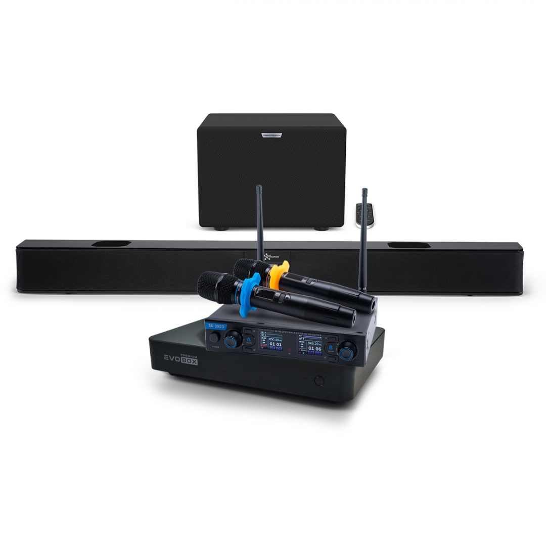 Hi-End караоке-система EVOBOX Premium + EvoSoundBar (саундбар с караоке) в Коврове