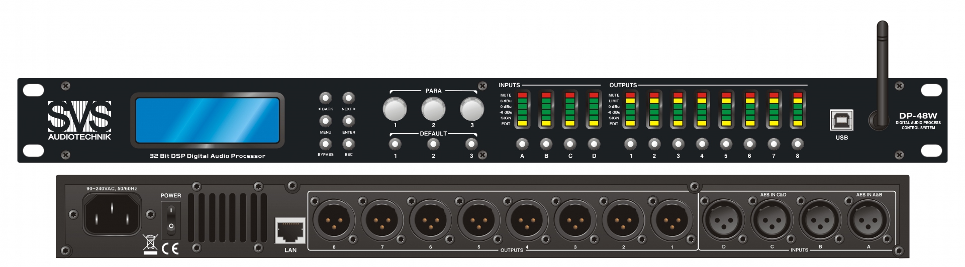 SVS Audiotechnik DP-48W Цифровой процессор: 4 входа 8 выходов в Коврове