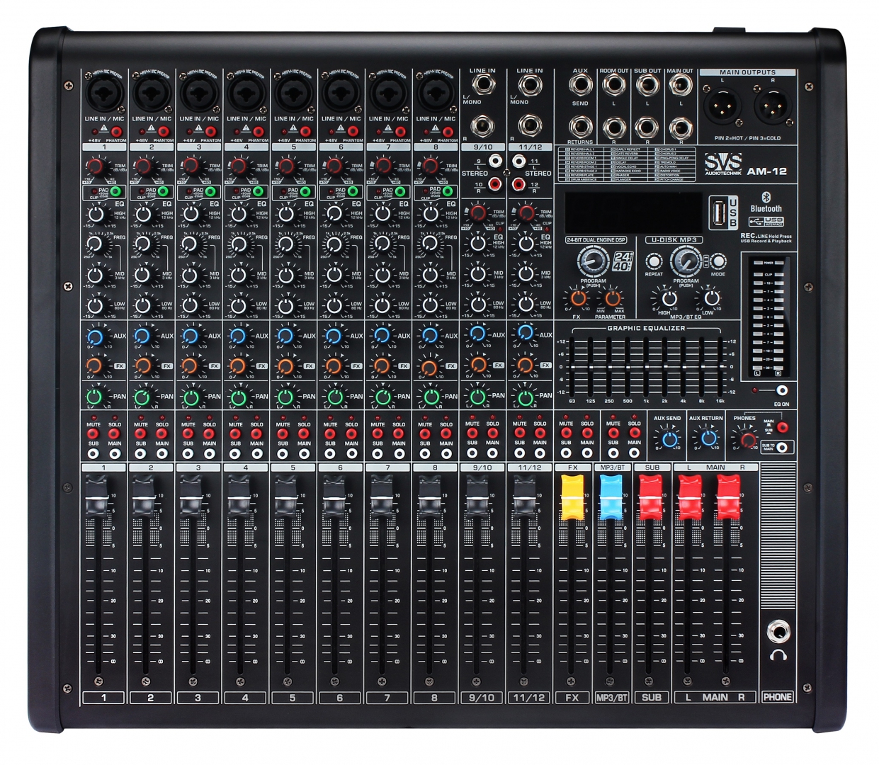 SVS Audiotechnik mixers AM-12 Микшерный пульт аналоговый, 12-канальный в Коврове