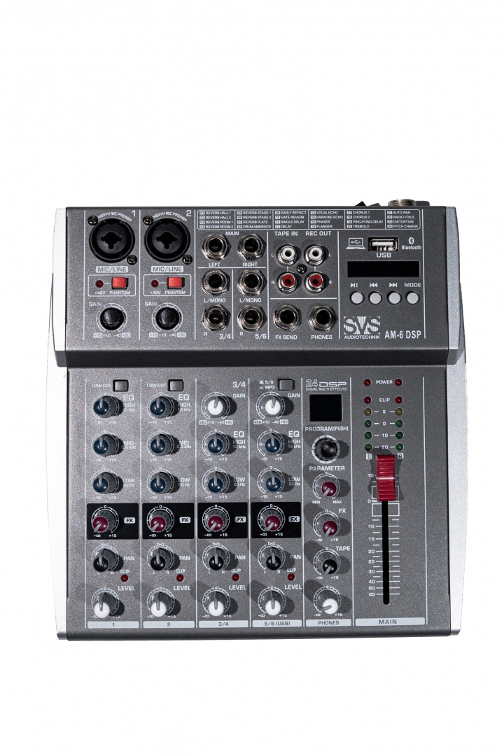 SVS Audiotechnik mixers AM-6 DSP Микшерный пульт аналоговый, 6-канальный SVS Audiotechnik mixers в Коврове
